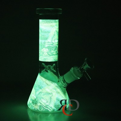 WATER PIPE BEAKER GLOW IN DARK WP10008 1CT